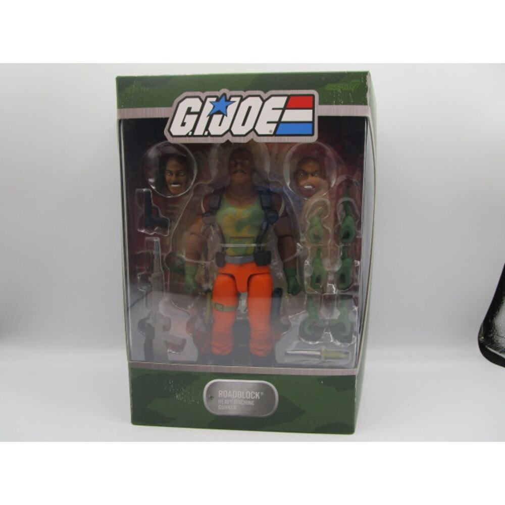 Super7 Ultimates G.I. Joe Cobra Roadblock Machine Gunner‎ Action Figure Wave 4